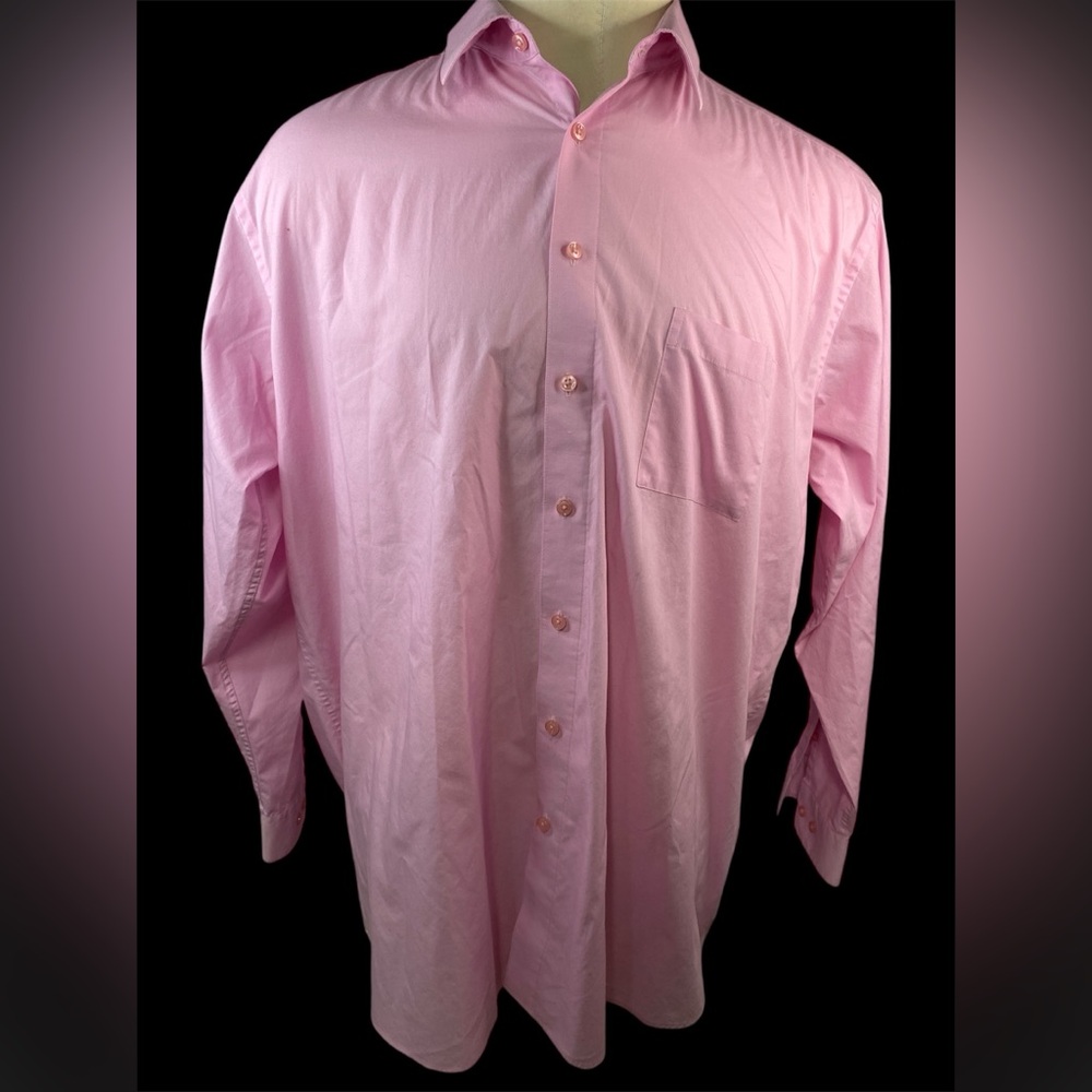Pierre Cardin Slim Fit Long Sleeve Button Up Shirt Men’s 2XLT - 18-36/37